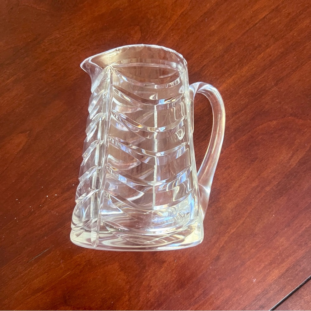 Royal Brierley Elegant Clear Crystal  Pitcher 5.5” tall excellent condition